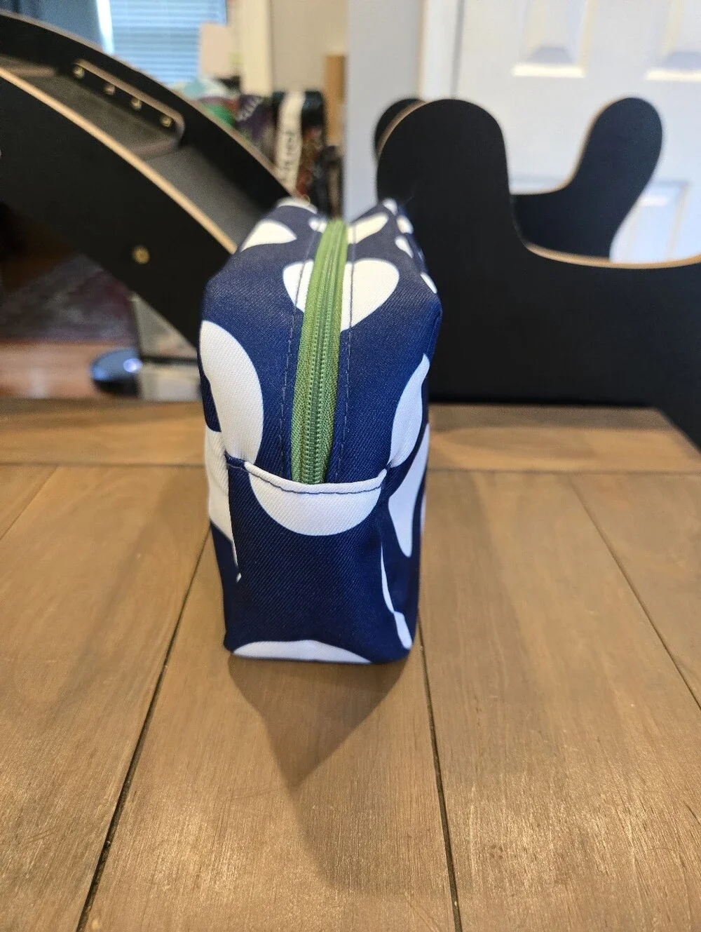 Clinique x Kate Spade Navy & White Striped Cosmetic Pouch Nwot